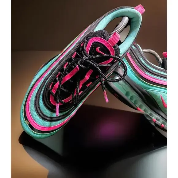 🟥🟥SOLD🟥🟥Nike Air Max ‘97 ‘Hyper Turquoise’ Men’s LTR Sneaks CU4877300 ~W 10 - Picture 4 of 16